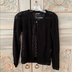 47street Black Lace Sweater